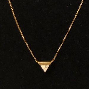 Modern triangle necklace